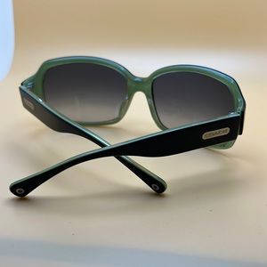 Y2K coach sunglasses with green and black details